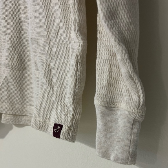 Men cream white sweatshirt by Alesbury size Small - Picture 5 of 6